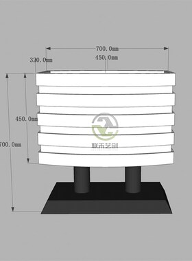 极速公园广场小区户外景观花箱摆放一桶一链PPVC铝合金花箱厂支持