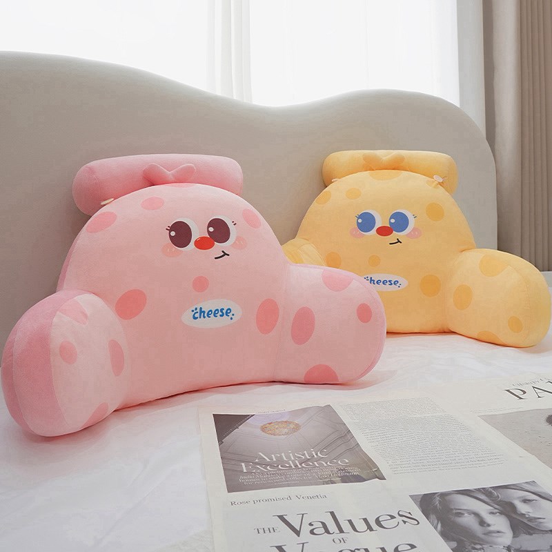 极速床头靠垫软包大靠垫卧室沙发抱枕床上半躺神S器玩手机腰枕学