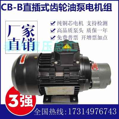 CBW-B10/6锯床齿轮油泵电机组CB-B10/B6/B4/B2.5JZ机床润滑泵总成