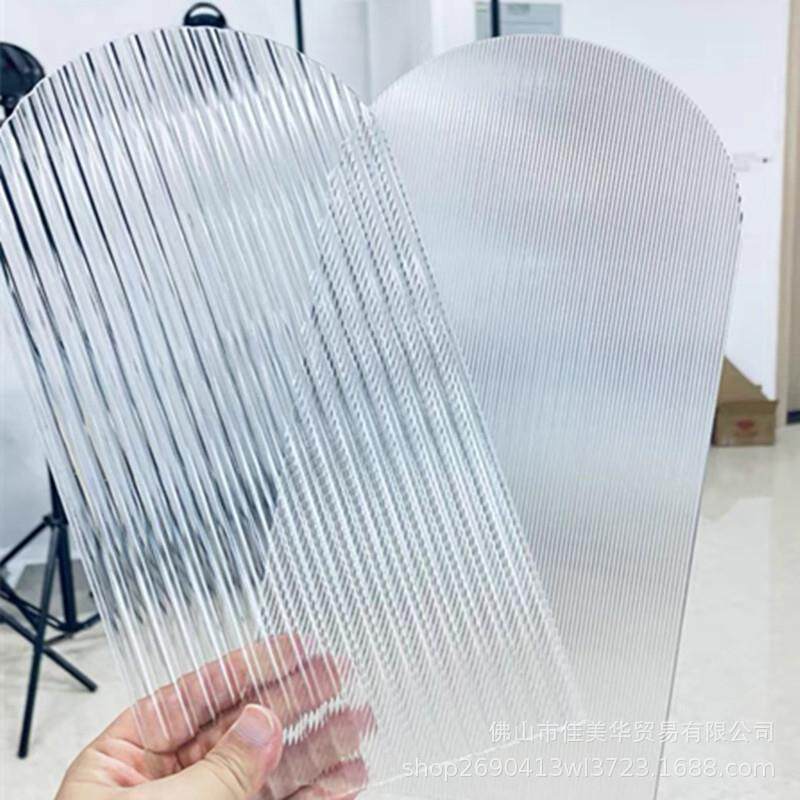 石头纹亚克力板条纹板碎冰花波浪纹透明钻石炫彩水波纹亚克力板