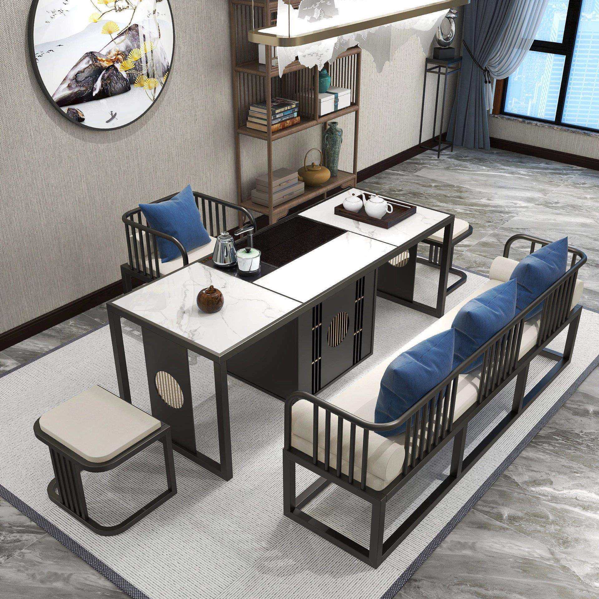 新中式岩板茶台简约酒店办公一体泡茶桌椅组合大厅茶室茶桌椅组合,乐器/吉他/钢琴/配件,其它乐器配件,淘宝优惠券,粉丝福利购,淘宝优惠卷