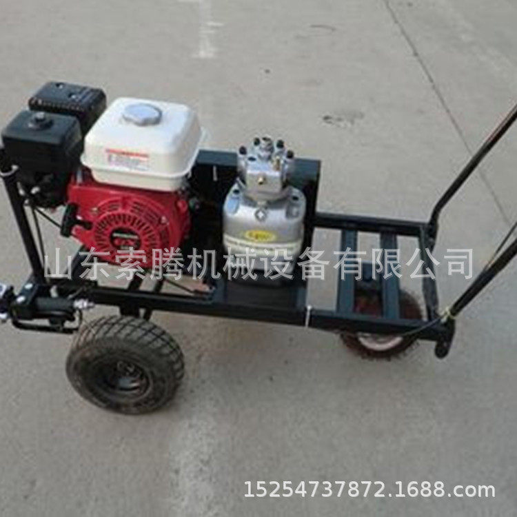 手推式是路面划线喷漆机塑胶跑道冷喷标线机道路标线划线机