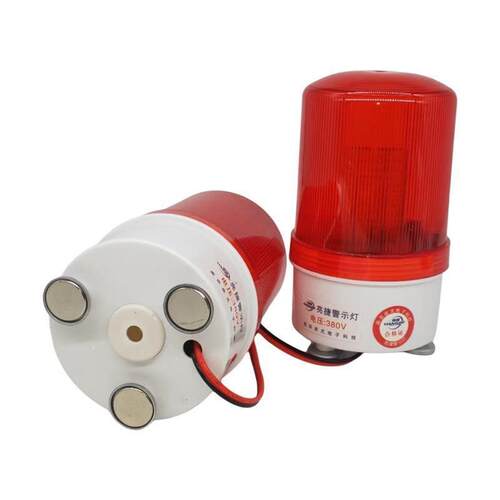 磁吸式旋转警示灯提示LTD-1101J起重机龙门吊行走声光报警器380V