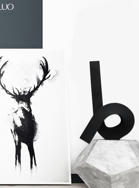 北欧创意轻奢音符造型树脂工艺品桌面摆件家居样板房软装饰品