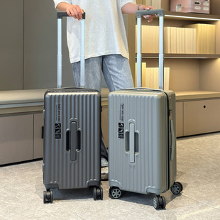 新款运动行李箱拉链拉杆箱旅行箱男女大容量pc材质密码箱子大学生