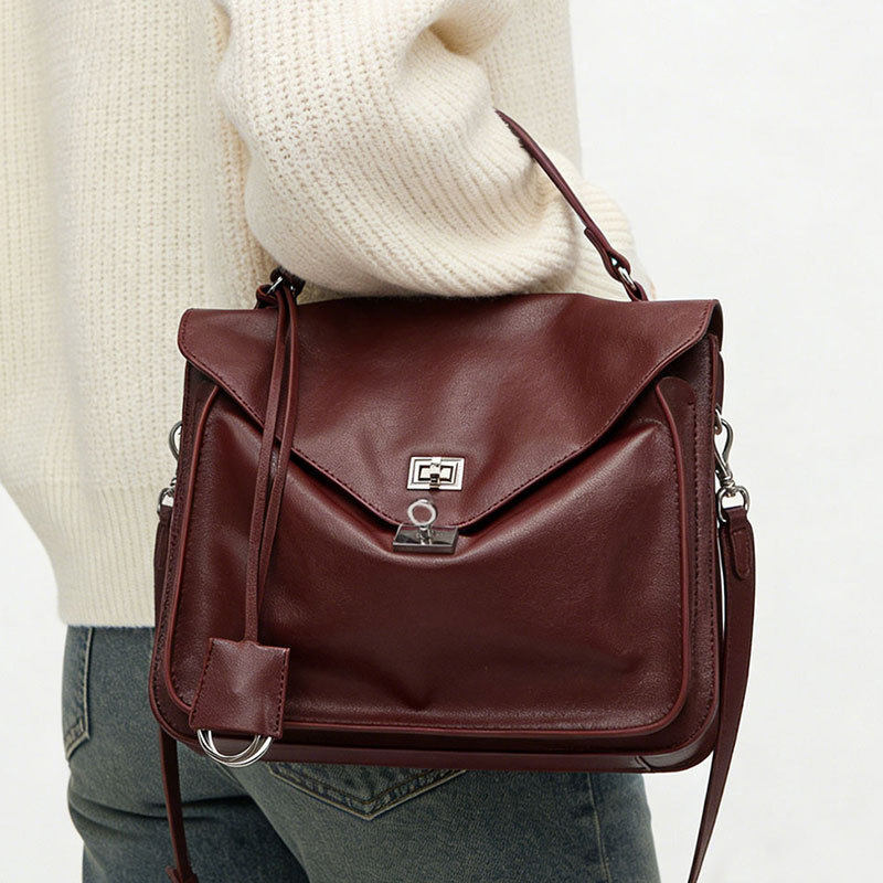 包包女时尚植鞣软皮轻奢女包大容量通勤包高级感邮差包百搭斜挎包,箱包皮具/热销女包/男包,通用款女包,淘宝优惠券,粉丝福利购,淘宝优惠卷