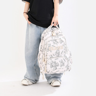 新款学生背包双肩中大学生书包小学生3-6年级初中生护脊减压红色