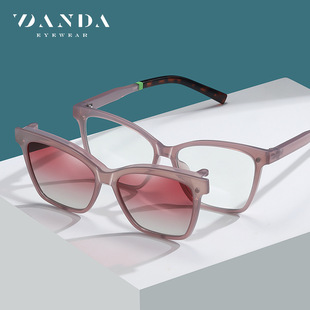 欧美新款吸磁近视套镜CG7704一镜两用TR90超轻时尚司机偏光太阳镜