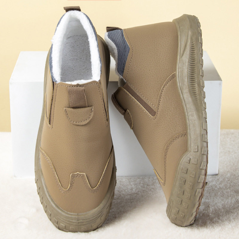 男士冬季棉鞋新款时尚加绒雪地靴一脚蹬轻便休闲运动保暖棉靴,流行男鞋,棉鞋,淘宝优惠券,粉丝福利购,淘宝优惠卷