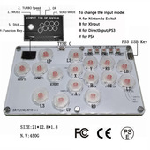SKY204016键HITBOX格斗键盘亚克力树莓派STEAM街霸6游戏低延迟1m