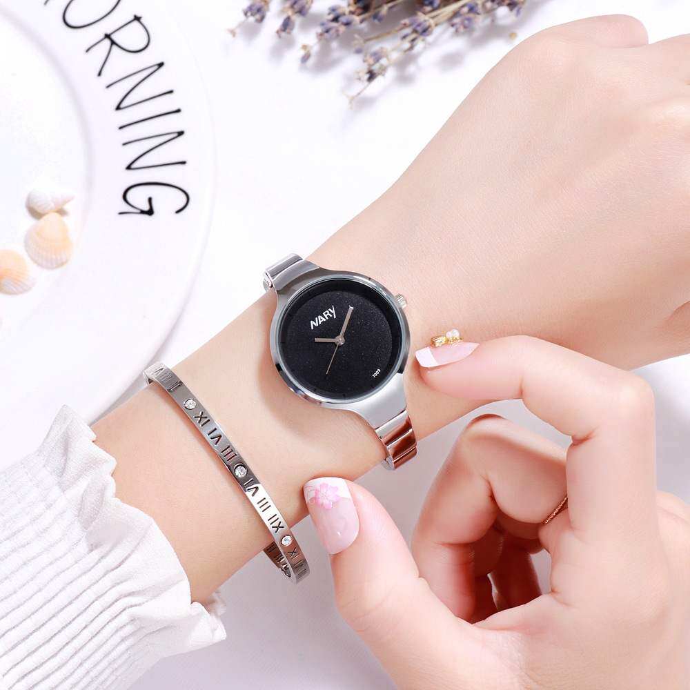 耐瑞爆款女士手表淑女珠宝扣防水学生腕表直销7009