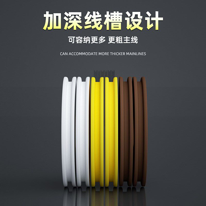 热销主线轴绕线圈泡沫绕线板主线圈鱼线盘加厚硬板U护线组钓鱼渔