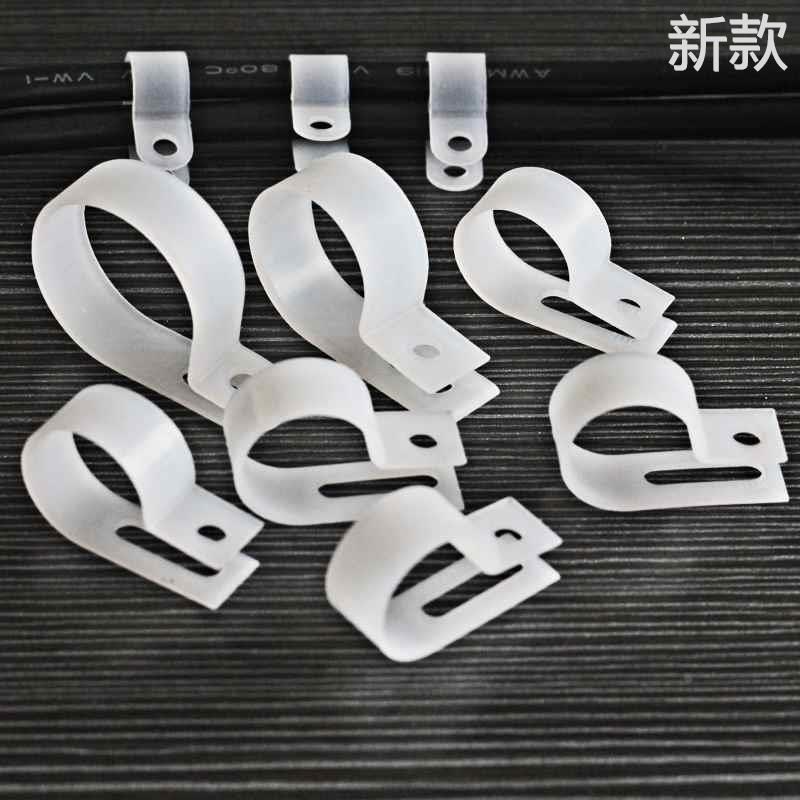 热销r型线夹u型线卡配线卡锁线z信号扣C子线电线固定线卡扣走线夹