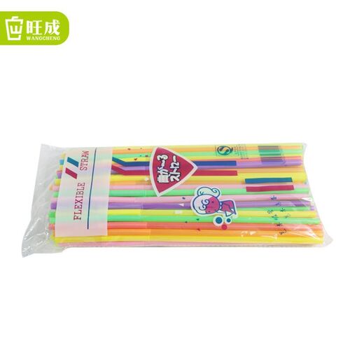 热销一次性pp塑料奶茶饮料吸管 彩色艺J术可伸缩折叠吸管 创意吸