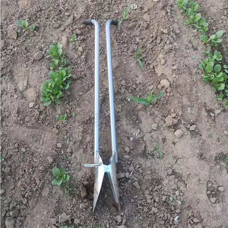 热销手动种植移i苗器 打孔移栽器移植栽苗器木柄喷塑移苗器 栽苗
