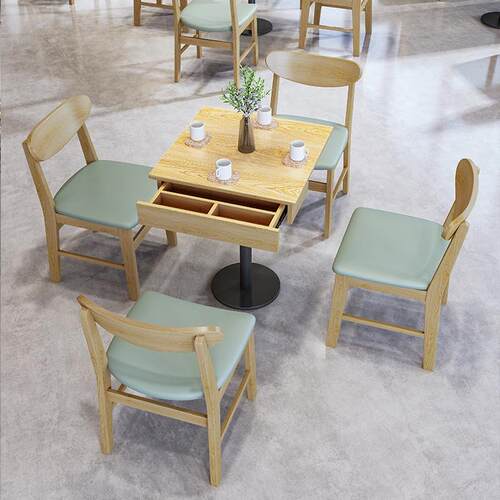 热销餐厅饭c店咖啡奶茶汉堡糖水店靠墙卡座沙发桌椅组合商用餐饮