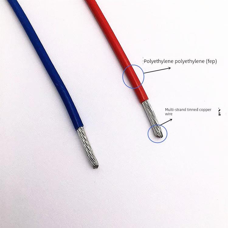 地感线圈高温线铁氟龙镀锡电线FF46-1 0.5 1 1.5平方道闸检测器线