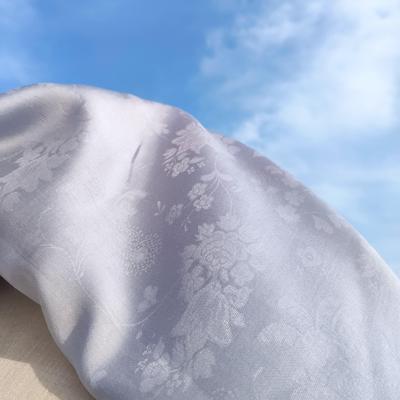 天丝提花小清新色系缠枝微光泽有质感垂坠飘逸汉服民族风面料布料