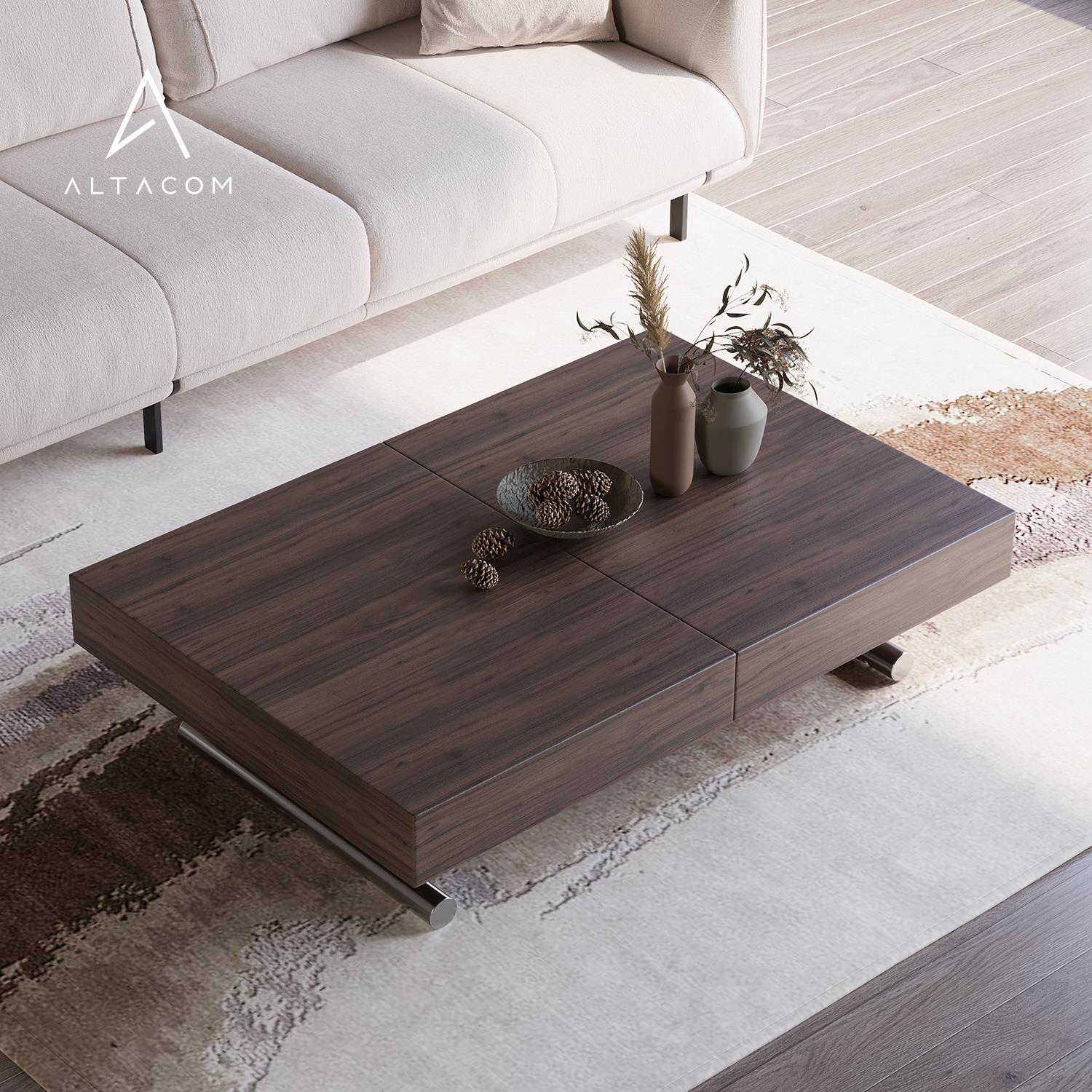 Altacom/现代简约升降茶几餐桌可伸缩多功能小户型茶桌2022新款