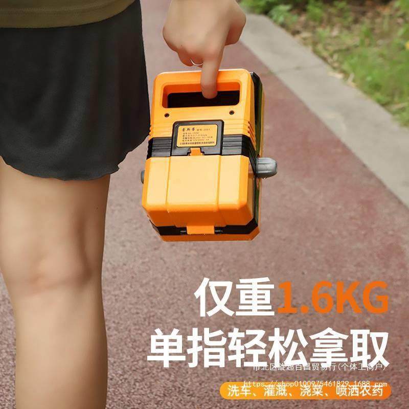 小型家用充电式抽水泵便携农业灌溉浇花浇水浇菜洗车户外浇地