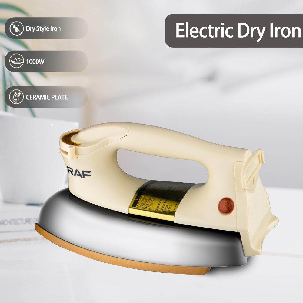 欧规家用干式电烫斗无蒸汽电熨斗1000W6档温度调节