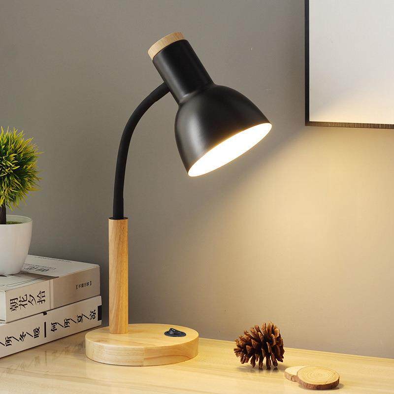 北欧复古台灯学习专用护眼书桌家用宿舍灯卧室床头灯插电式