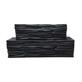 简约现代黑白树脂首饰收纳盒样板间衣橱卧室梳妆台装饰品桌面摆件