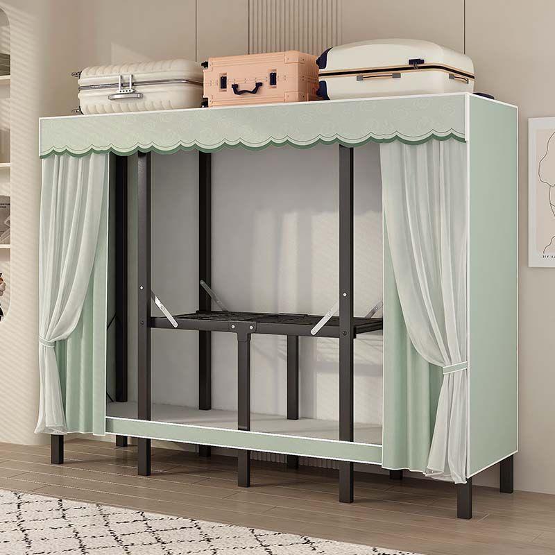 28MM新款加宽加厚折叠免安装简易衣柜卧室家用出租房大容量挂衣橱