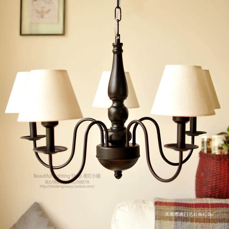 吊灯简欧现代美式田园乡村装饰混搭客厅卧室餐厅书房