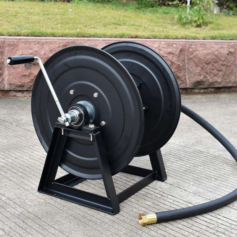 大型壁挂水管收纳架家用盘管器洗车浇花水管车软管收纳花园卷管器