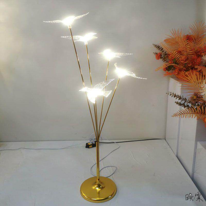 婚庆香槟塔杯子婚礼道具飞鸟堂布置求婚现场发光灯舞台烛台两用