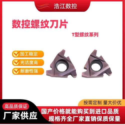 数控刀片T型内外螺纹刀片16ER/22IR不锈钢钢件通用梯形刀粒