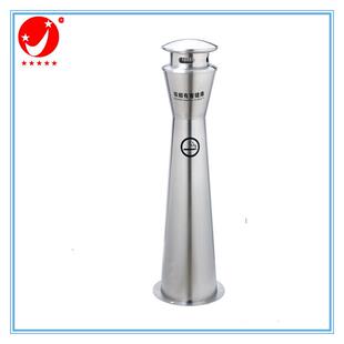 不锈钢立式烟灰柱烟蒂头收集器烟草城管局招标专用吸烟柱