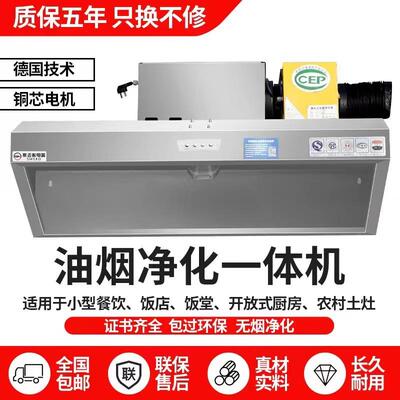 饭店厨房餐饮抽集烟罩商用油烟净化器排放油烟净化一体机低空其他