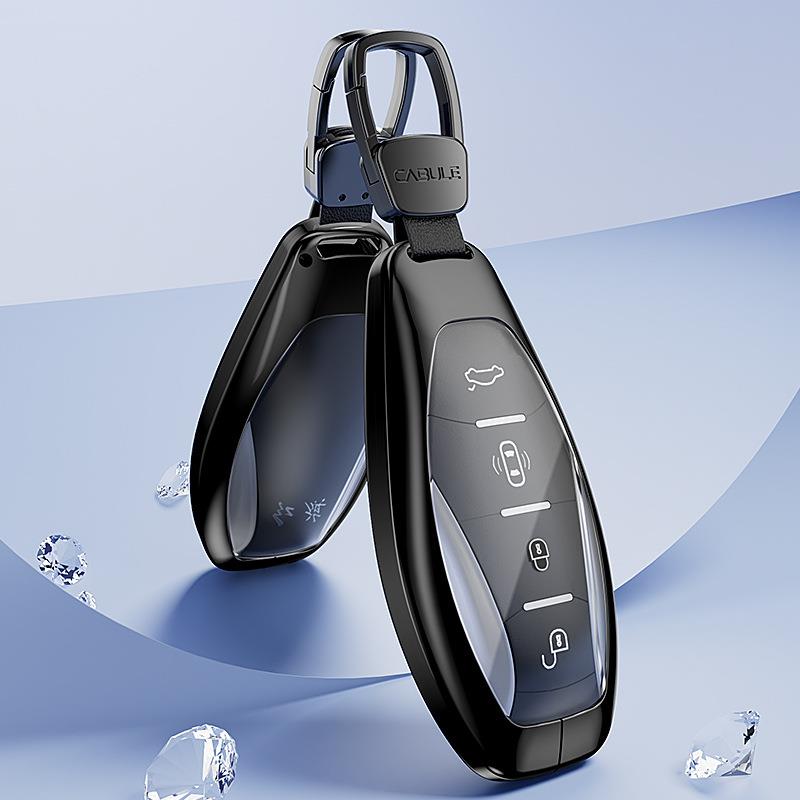 一汽2023款新红旗H5HS5HS3H9H6HS7专用汽车高档钥匙套男士扣