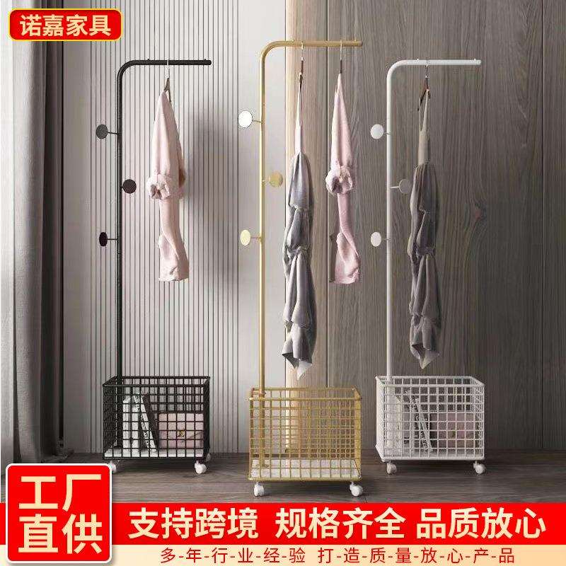 简易挂衣架万向轮家用可移动室内架子房间衣服衣帽架小型晾衣架