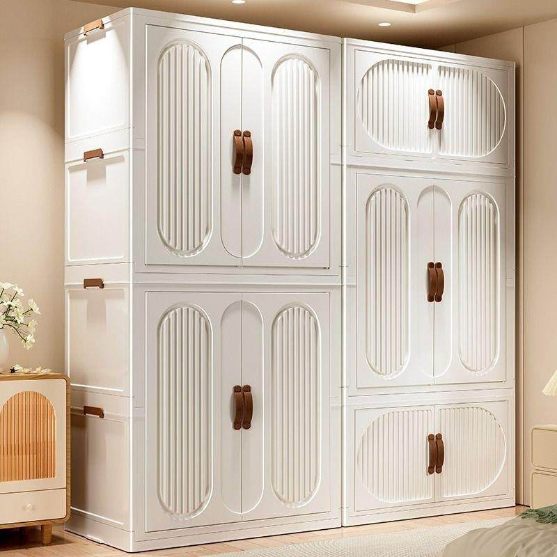 网红简易衣柜免安装家用衣服折叠收纳柜子儿童宝宝衣橱卧室储物