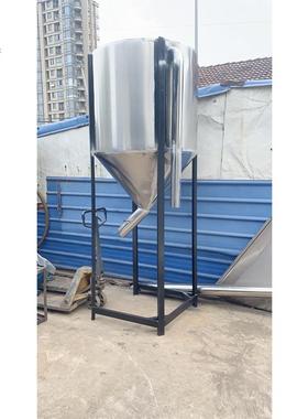 华柯机械700公斤不锈钢储料罐架子加高配2.2kw高压风机下小料斗