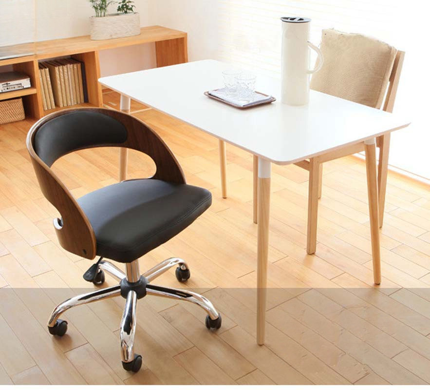 家用电脑椅子工作办公椅实木靠背升降转椅书房学习椅美甲师化妆凳