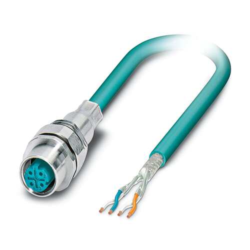 SACCBP-M12FS-8CON-M16/1,0-940 - 设备连接器 板后安装 1553378