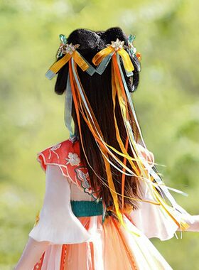 汉服头饰儿童敦煌超仙飘带