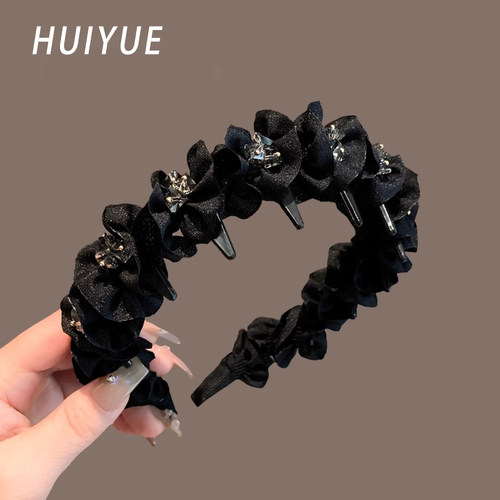 高级感黑色发箍女2025新款