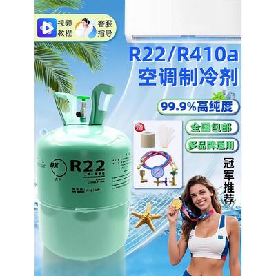 大兴R410a/r22制冷剂家用空调r134a氟利昂变频加氟工具冷媒