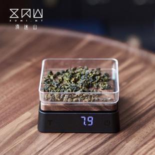 专用茶称电子量茶高精准迷你方形胡桃木克称称茶秤茶叶称量器小型
