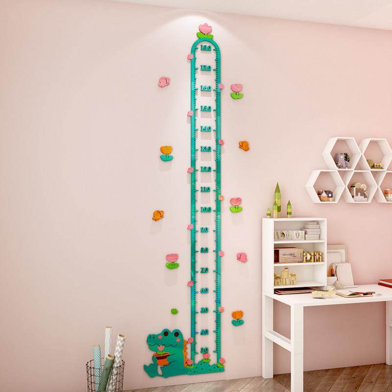 量身高测量墙贴3d立体儿童房间布置卡通自粘小孩宝宝卧室墙面装饰,家居饰品,软装墙贴,淘宝优惠券,粉丝福利购,淘宝优惠卷