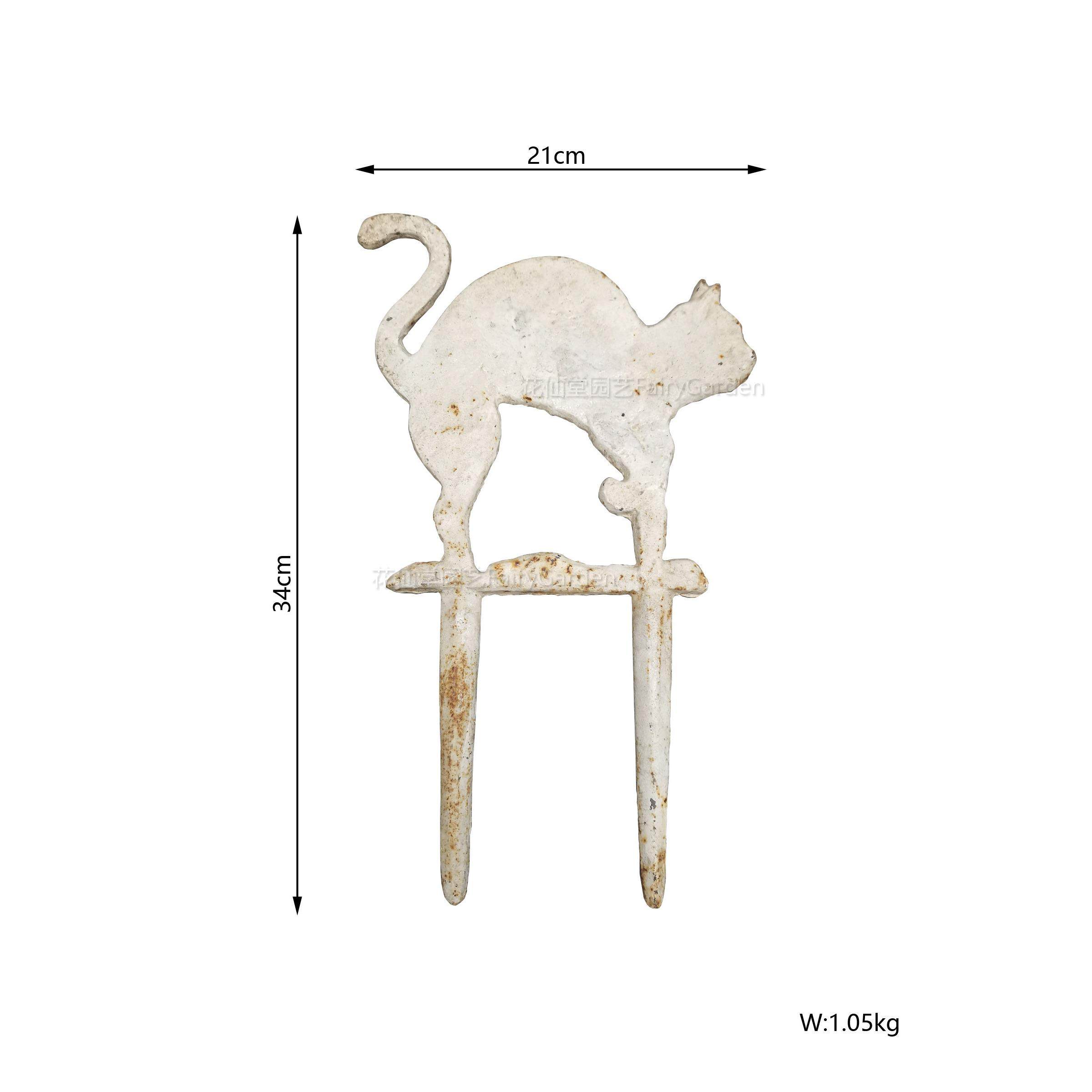 铸铁复古做旧可爱小猫咪花插摆件花园围边围挡装饰品杂货庭院包邮,家居饰品,户外/庭院摆件,淘宝优惠券,粉丝福利购,淘宝优惠卷