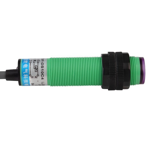 M18漫反射光电开关传感器E3F-DS10C4红外感应开关 三线NPN常开24v