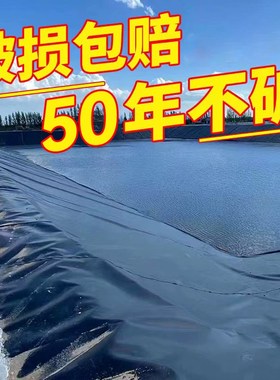 鱼池护坡专用鱼塘防水膜加厚防渗膜黑色塑料膜hdpe防渗防水土工膜