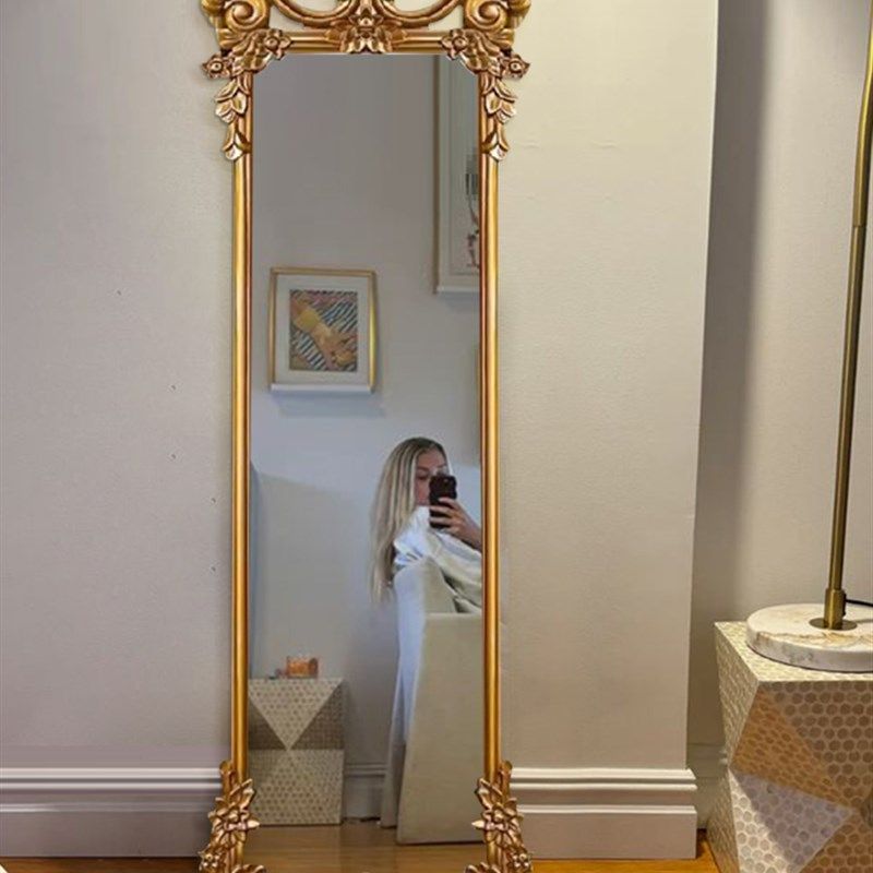 欧式落地镜家用客厅玄关壁挂装饰镜复古雕花全身镜中古法式穿衣镜,童装/婴儿装/亲子装,儿童装饰手表,淘宝优惠券,粉丝福利购,淘宝优惠卷