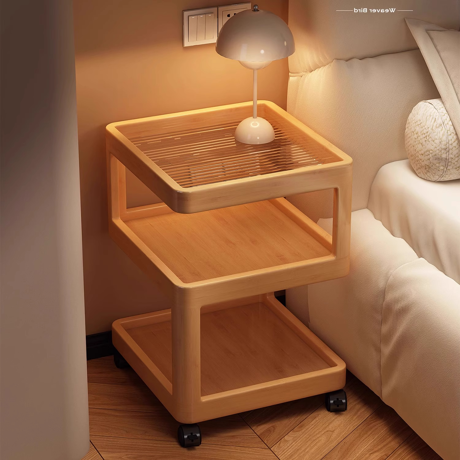 床头柜卧室小型多功能床边置物架